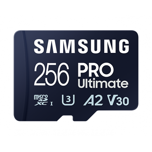 Memory Card microSDXC Samsung PRO Ultimate MB-MY256SB/WW 256GB, Class 10, UHS-I U3, V30, A2 + Adaptor USB