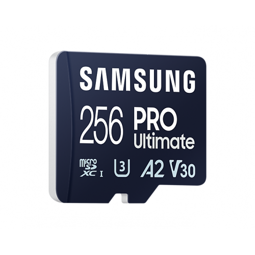 Memory Card microSDXC Samsung PRO Ultimate MB-MY256SB/WW 256GB, Class 10, UHS-I U3, V30, A2 + Adaptor USB
