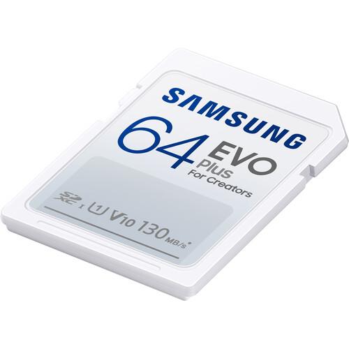 Memory Card SDXC Samsung EVO Plus 64GB, Class 10, UHS-I U1, V10