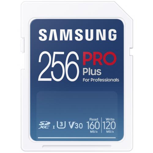 Memory Card SDXC Samsung PRO Plus 256GB, Class 10, UHS-I U3, V30