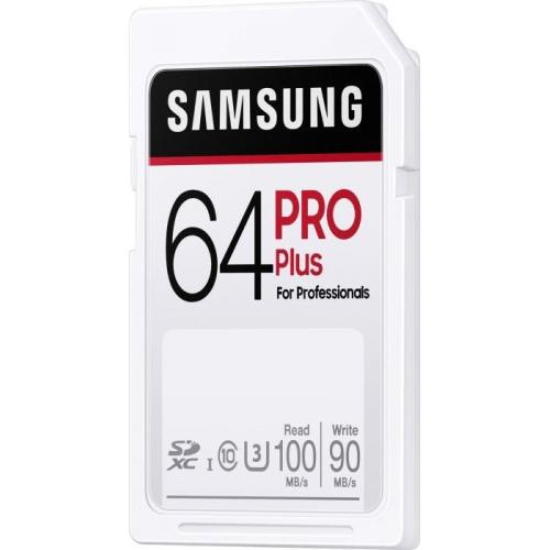 Memory Card SDHC Samsung PRO Plus 64GB, Class 10, UHS-I U3