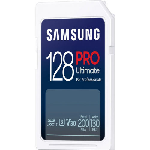 Memory Card microSDXC Samsung PRO Ultimate 128GB, Class 10, UHS-I U3, V30