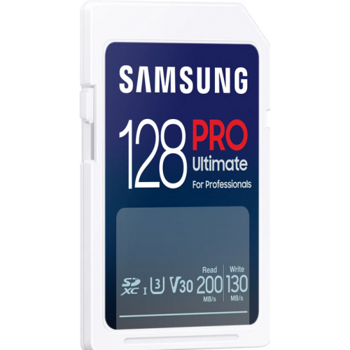 Memory Card microSDXC Samsung PRO Ultimate 128GB, Class 10, UHS-I U3, V30