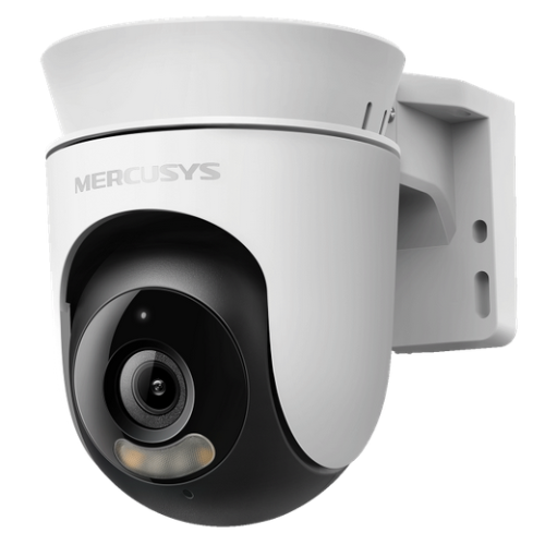 CAMERA IP Mercusys, wireless, cube, pt. exterior IP65, vedere pan tilt 360, dist. IR 9 m, tip lentila fixa 4 mm, rezolutie 1080p, microfon, carcasa metal, slot SD card, 