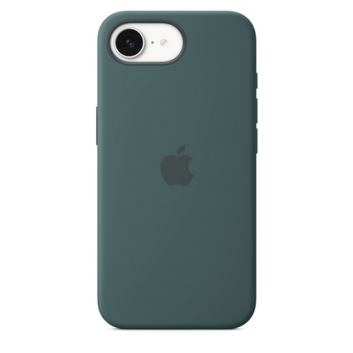 Protectie pentru spate Apple Silicone Case pentru iPhone 16e, Lake Green