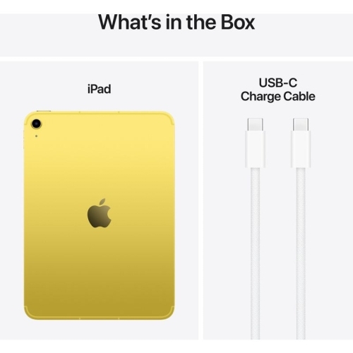 Tableta Apple iPad A16 11th (2025), Apple A16 Bionic Penta Core, 11 inch, RAM 4 GB, 256 GB, Wi-fi, Bt, 5G, iPadOS 18.3.1, Yellow