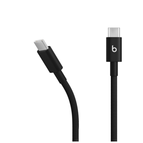 Cablu de date Apple Beats Woven Cable, USB-C male - USB-C male, 1.5 m, Bolt Black