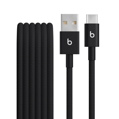 Cablu de date Apple Beats Woven Cable, USB-A male - USB-C male, 1.5 m, Bolt Black