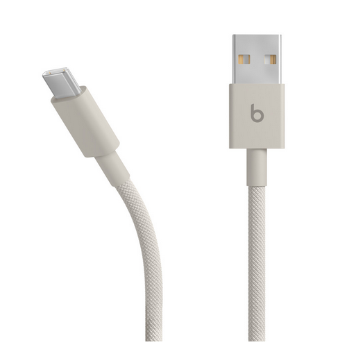 Cablu de date Apple Beats Woven Cable, USB-A male - USB-C male, 1.5 m, Surge Stone