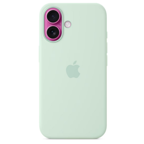 Protectie pentru spate Apple Silicone Case with MagSafe pentru iPhone 16, Aquamarine