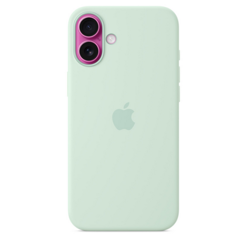 Protectie pentru spate Apple Silicone Case with MagSafe pentru iPhone 16 Plus, Aquamarine