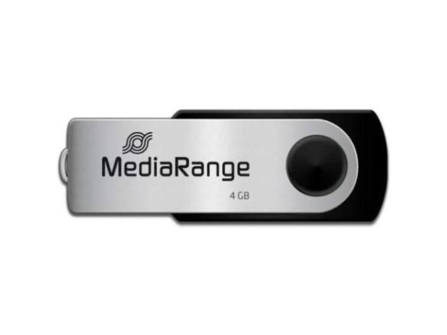 Stick memorie MediaRange MR907, 4GB, USB 2.0, Black-Gray