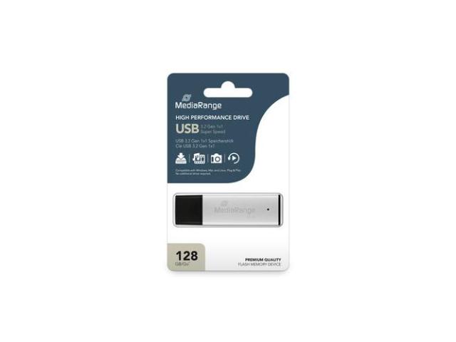 Stick Memorie Media Range MR1902, 128GB, USB 3.0, Silver-Black