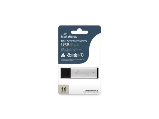 Memorie USB MediaRange MR1899 16GB, USB 3.0, Black-Silver