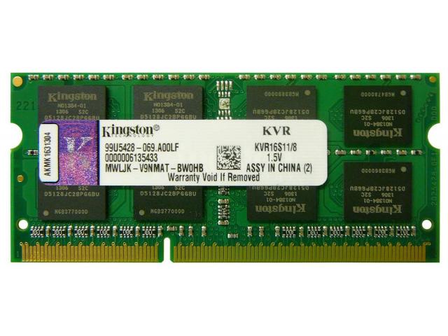 Memorie SO-DIMM Kingston KVR16S11 8GB, DDR3-1600Mhz, CL11