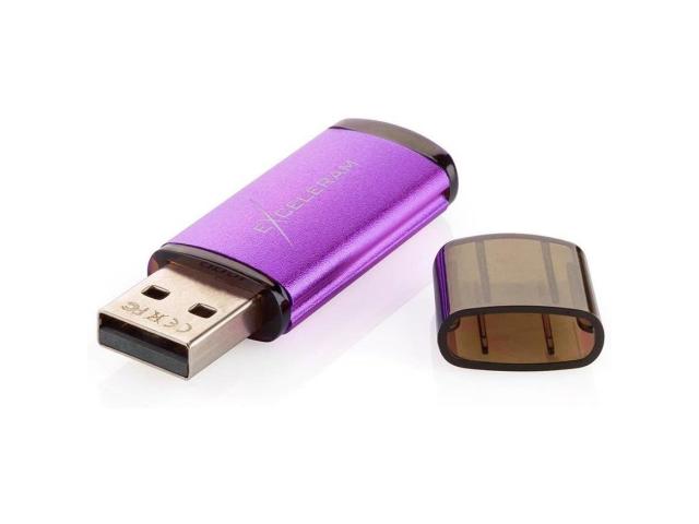 Memorie USB Exceleram 32GB, USB 2.0, Purple-Black