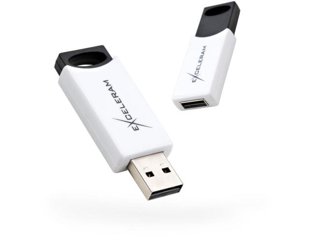 Memorie USB Exceleram H2 32GB, USB 2.0, Black-White