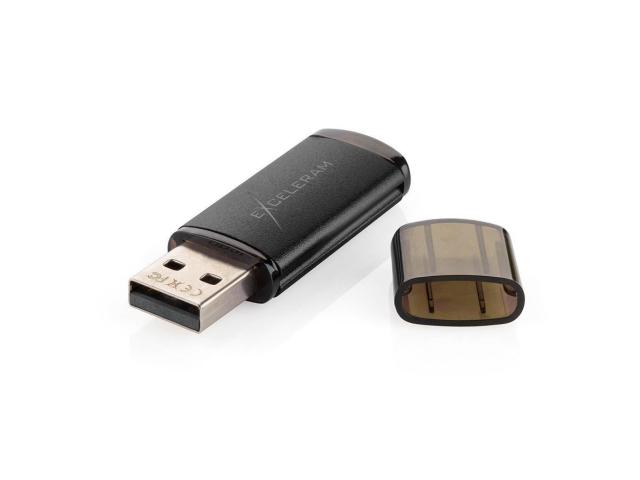 Memorie USB Exceleram A3 64GB, USB 2.0, Black