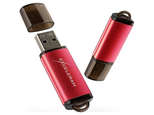 Memorie USB Exceleram A3 64GB, USB 2.0, Red