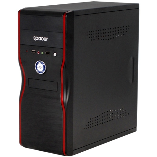 CASE MIDITOWER ATX 500W/MERCURY BLACK SPACER