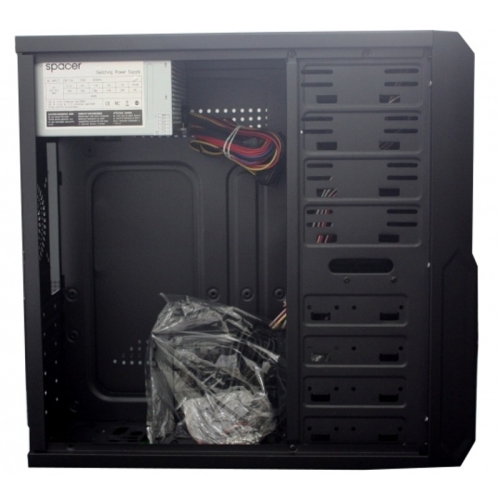 CASE MIDITOWER ATX 500W/MERCURY BLACK SPACER