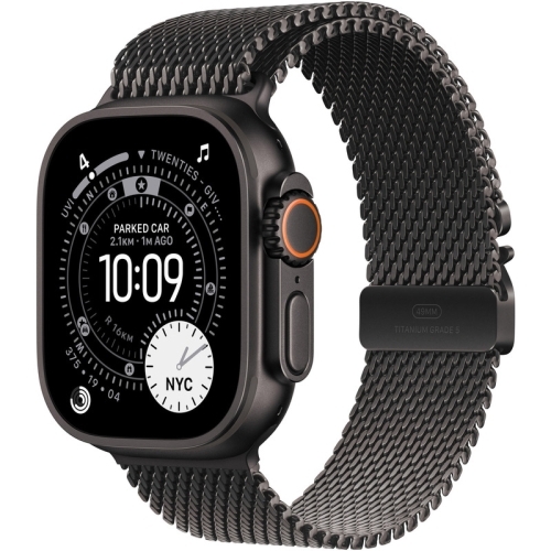 SmartWatch Apple Watch Ultra 3 Titanium, 1.98 inch, 5G, Curea Titan Small, Black - Black Titanium Milanese Loop