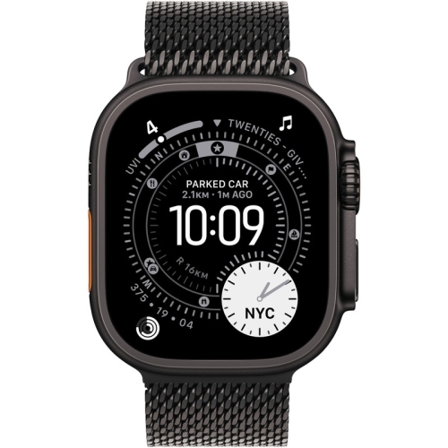 SmartWatch Apple Watch Ultra 3 Titanium, 1.98 inch, 5G, Curea Titan Small, Black - Black Titanium Milanese Loop