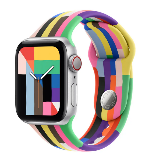 Curea SmartWatch Apple Pride Edition Sport Band M/L, 40 mm, Multicolor