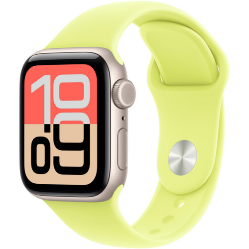 Curea SmartWatch Apple Sport Band, S/M, 40 mm, Neon Yellow