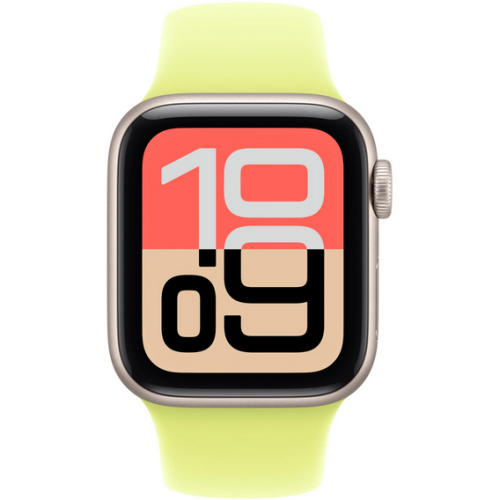 Curea SmartWatch Apple Sport Band, S/M, 40 mm, Neon Yellow