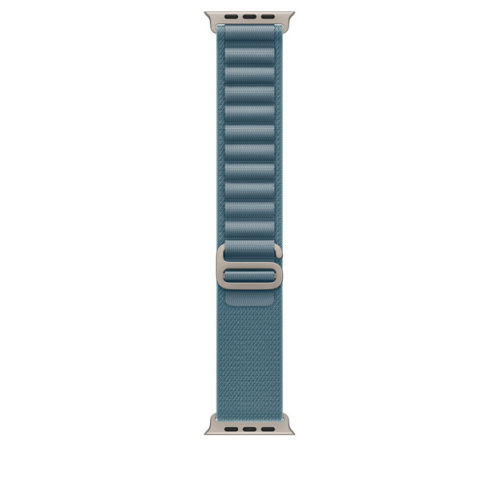 Curea SmartWatch Apple Alpine Loop, Small, 49 mm, Light Blue - Natural Titanium Finish
