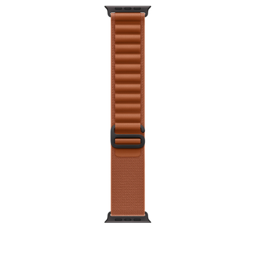 Curea SmartWatch Apple Alpine Loop, Small, 49 mm, Terracotta - Black Titanium Finish 