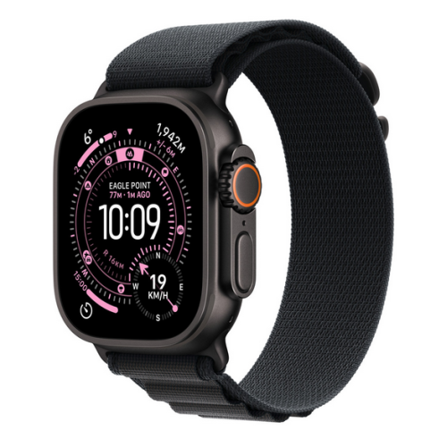 Curea SmartWatch Apple Alpine Loop, Large, 49 mm, Black - Black Titanium Finish