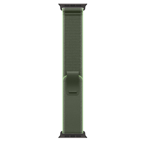 Curea SmartWatch Apple Trail Loop, S/M, 49 mm, Green/Neon - Black Titanium Finish