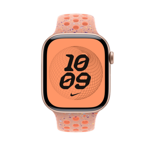Curea SmartWatch Apple Nike Sport Band, S/M, 46 mm, Alpenglow Pink
