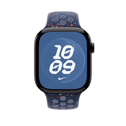 Curea SmartWatch Apple Nike Sport Band, S/M, 46 mm, Blue Ribbon