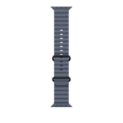 Curea SmartWatch Apple Ocean Band, 49 mm, Anchor Blue - Black Titanium Finish