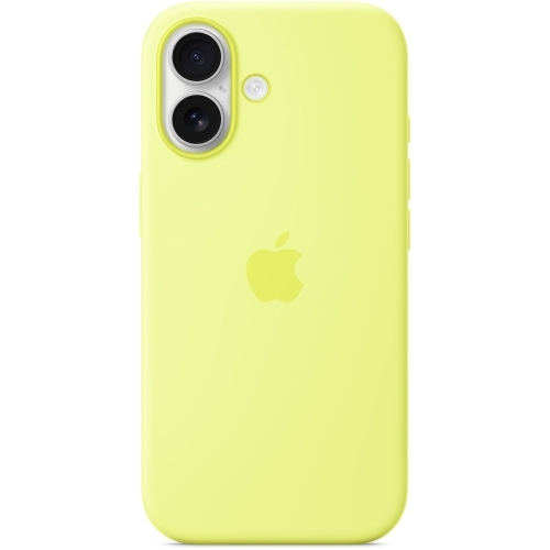 Protectie pentru spate Apple Silicone cu MagSafe pentru iPhone 17, Neon Yellow