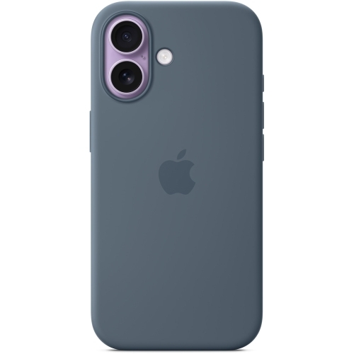 Protectie pentru spate Apple Silicone cu MagSafe pentru iPhone 17, Anchor Blue