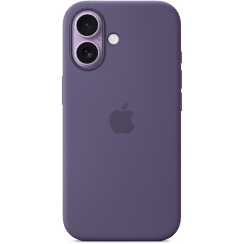 Protectie pentru spate Apple Silicone cu MagSafe pentru iPhone 17, Purple Fog