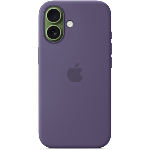 Protectie pentru spate Apple Silicone cu MagSafe pentru iPhone 17, Purple Fog
