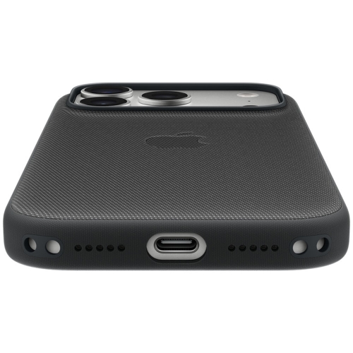 Protectie pentru spate Apple TechWoven Poliester cu MagSafe pentru iPhone 17 Pro, Black