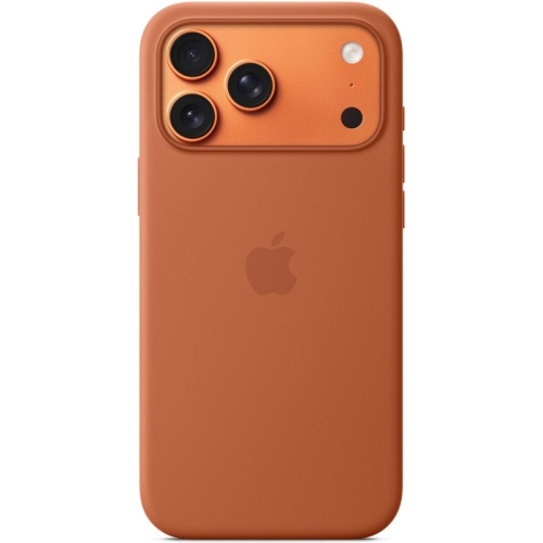 Protectie pentru spate Apple Silicone cu MagSafe pentru iPhone 17 Pro, Terra Cotta