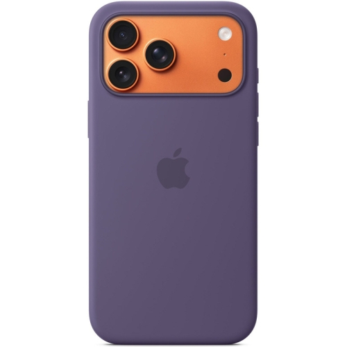 Protectie pentru spate Apple Silicone cu MagSafe pentru iPhone 17 Pro Max, Purple Fog