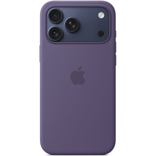 Protectie pentru spate Apple Silicone cu MagSafe pentru iPhone 17 Pro Max, Purple Fog
