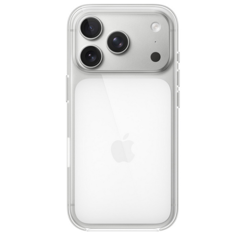 Protectie pentru spate Apple Clear Case with MagSafe pentru iPhone 17 Pro, Clear