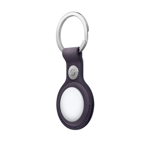 Breloc AirTag Apple FineWoven Key Ring, Midnight