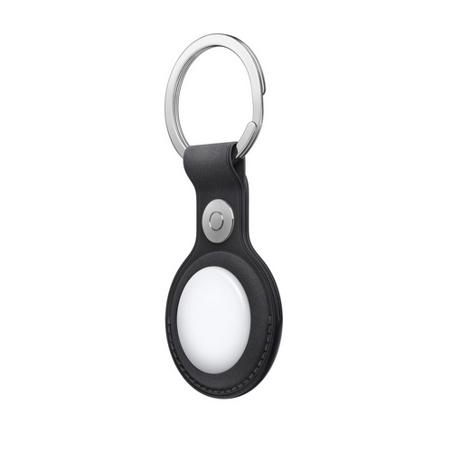 Breloc AirTag Apple FineWoven Key Ring, Black