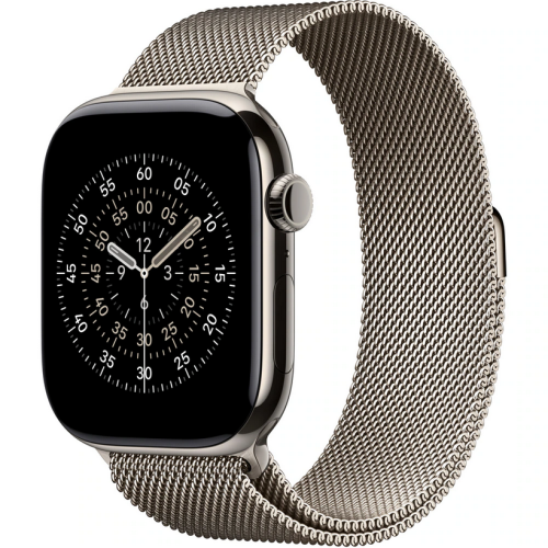 Curea SmartWatch Apple Milanese Loop, S/M, 46 mm, Natural