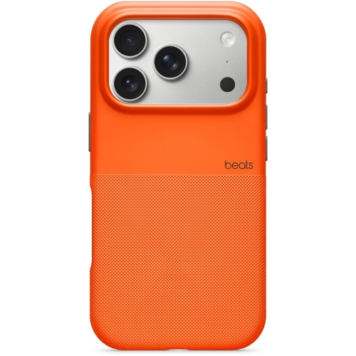 Protectie pentru spate Apple Beats Rugged Polimer cu MagSafe si Camera Control pentru iPhone 17 Pro, Sierra Orange